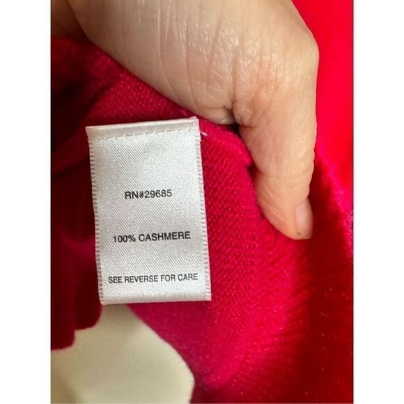 Pendleton pink cashmere cardigan sz M - Picture 7 of 7